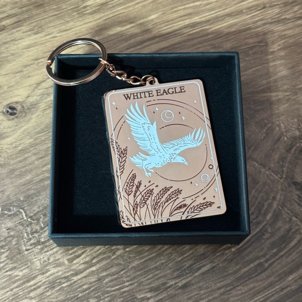 The White Eagle | The Sheppard King | Rose Gold Keychain | Owlcrate